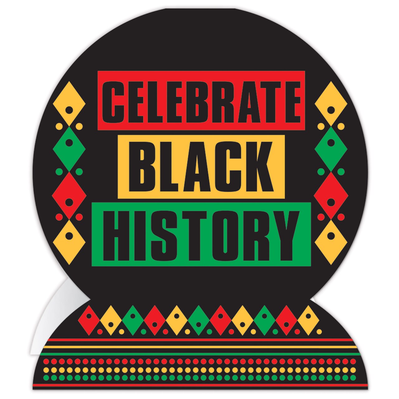 Beistle 10in. 3-D Celebrate Black History Centerpiece - 12 Pack